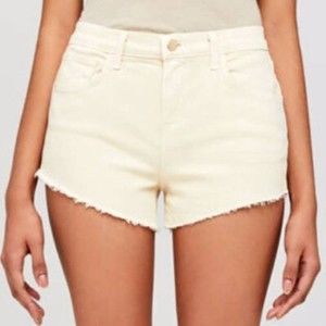 L'AGENCE Women's‎ Audrey Mid Rise Shorts Size 25 New With Tags Vintage White